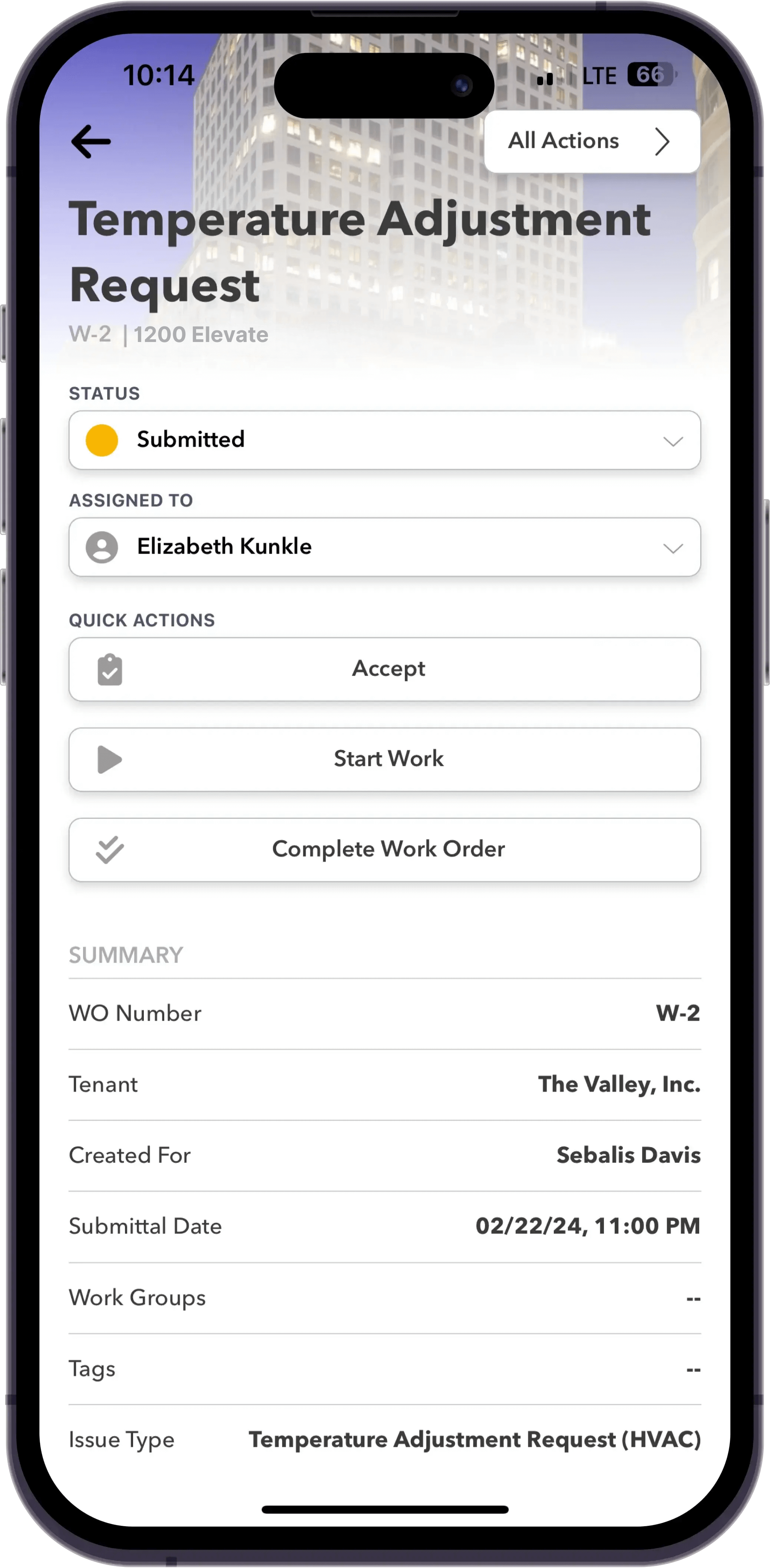 Work Order System