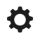 Black Gear icon